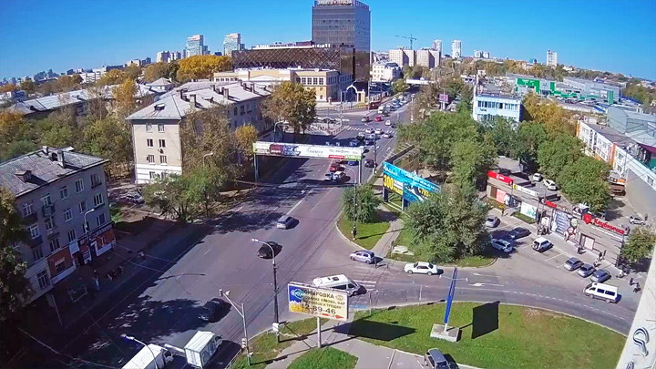 Онлайн веб-камера на перекрёстке Энергомаш, Хабаровск (Хабаровск, Россия)